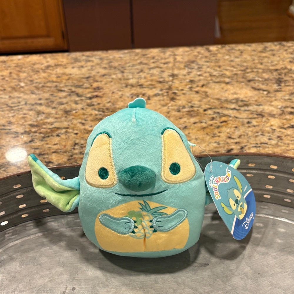 Disney Stitch Plush in Blue and Yellow
